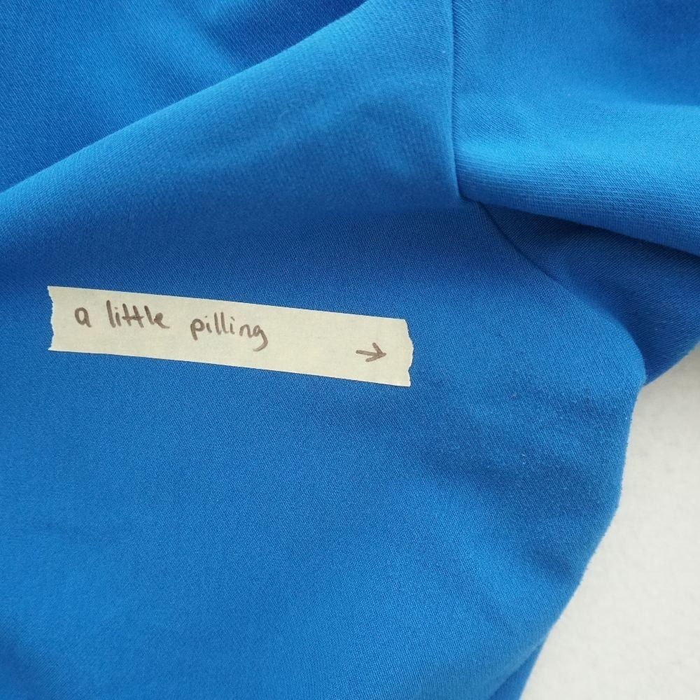 Abercrombie & Fitch Blue Wide Leg Pleated Trousers Dress Pants Size 32/14 - Picture 4 of 10